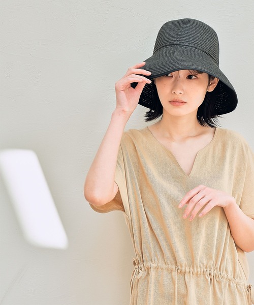 LAKOLE（ラコレ）の「ペーパーブレードハット / 263594（ハット・レディース・ブラック/ナチュラル・FREE）」の3枚目の写真