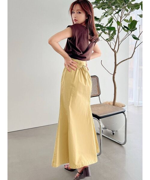 RESEXXY(リゼクシー)の「フレンチスリーブカットトップス(Tシャツ/カットソー・レディース・オフホワイト/ブラック/ミント/ブラウン・FREE)」の9枚目の写真