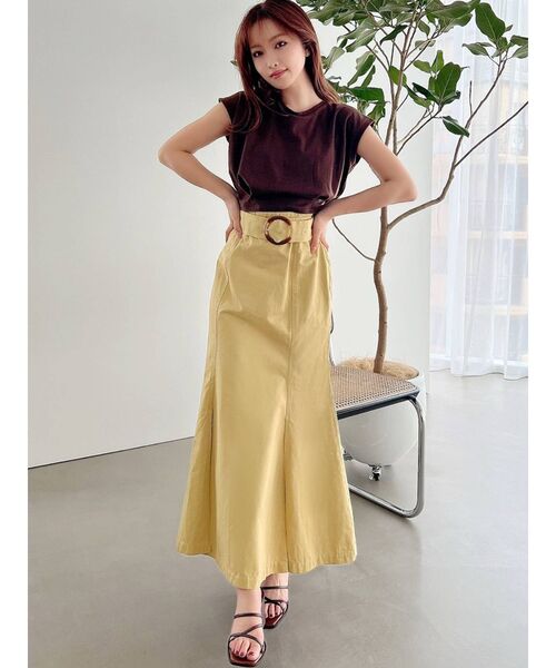 RESEXXY(リゼクシー)の「フレンチスリーブカットトップス(Tシャツ/カットソー・レディース・オフホワイト/ブラック/ミント/ブラウン・FREE)」の10枚目の写真