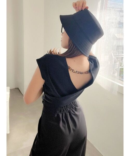 RESEXXY(リゼクシー)の「フレンチスリーブカットトップス(Tシャツ/カットソー・レディース・オフホワイト/ブラック/ミント/ブラウン・FREE)」の14枚目の写真