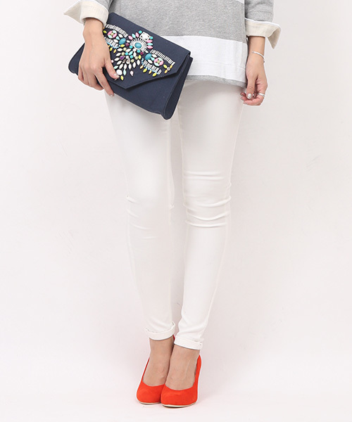 mystic（ミスティック）の「スキニーパンツ（その他パンツ・レディース・ネイビー/ブラック/オフホワイト・1/0/2）」の2枚目の写真