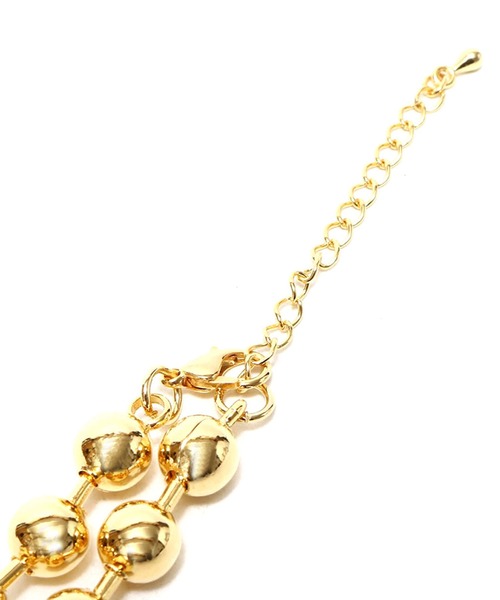 atmos pink（アトモスピンク）の「atmos pink ボールチェーン 2連ネックレス（ネックレス・レディース・シルバー/ゴールド・FREE）」の8枚目の写真