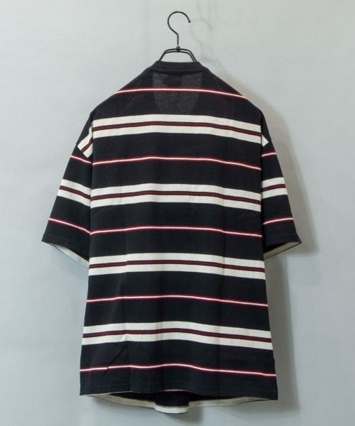 STARTER（スターター）の「JE-STARTER.マルチボーダーSSTEE（Tシャツ/カットソー・メンズ・ブラック/グリーン・M/L）」の3枚目の写真