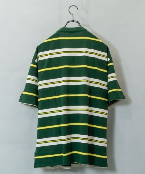 STARTER（スターター）の「JE-STARTER.マルチボーダーSSTEE（Tシャツ/カットソー・メンズ・ブラック/グリーン・M/L）」の4枚目の写真