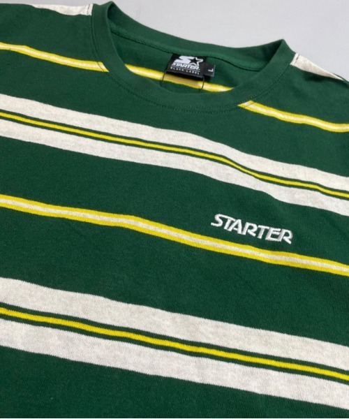STARTER（スターター）の「JE-STARTER.マルチボーダーSSTEE（Tシャツ/カットソー・メンズ・ブラック/グリーン・M/L）」の6枚目の写真