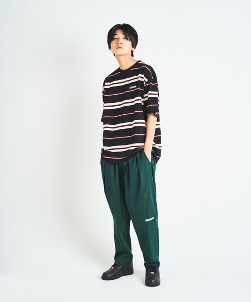 STARTER（スターター）の「JE-STARTER.マルチボーダーSSTEE（Tシャツ/カットソー・メンズ・ブラック/グリーン・M/L）」の15枚目の写真