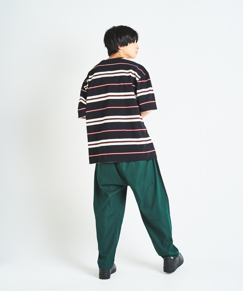 STARTER（スターター）の「JE-STARTER.マルチボーダーSSTEE（Tシャツ/カットソー・メンズ・ブラック/グリーン・M/L）」の20枚目の写真