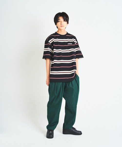 STARTER（スターター）の「JE-STARTER.マルチボーダーSSTEE（Tシャツ/カットソー・メンズ・ブラック/グリーン・M/L）」の16枚目の写真