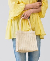 KOBE LETTUCE | 雑材仕切りトートバッグ(かごバッグ)