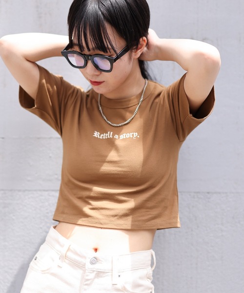 WEGO(ウィゴー)の「WEGO/アソートチビT(Tシャツ/カットソー・レディース・その他1/ブラック/ブラウン・FREE)」の11枚目の写真