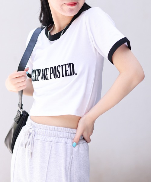 WEGO(ウィゴー)の「WEGO/アソートチビT(Tシャツ/カットソー・レディース・その他1/ブラック/ブラウン・FREE)」の7枚目の写真