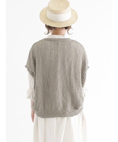 Samansa Mos2(サマンサ モスモス)の「チャイナボタンニットベスト(ベスト・レディース・キナリ/ブラック/モカ・フリ-)」の12枚目の写真