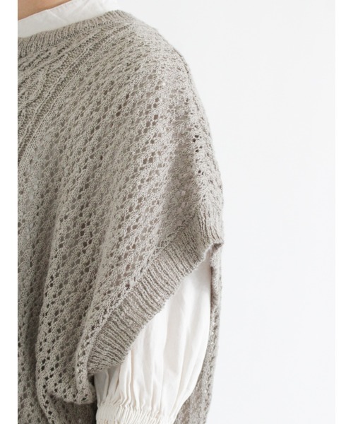 Samansa Mos2(サマンサ モスモス)の「チャイナボタンニットベスト(ベスト・レディース・キナリ/ブラック/モカ・フリ-)」の14枚目の写真