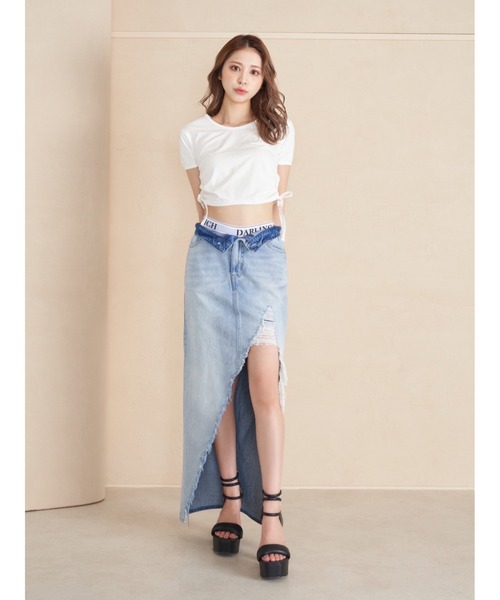 ダーリッチ セール】ギャザーリンガーTシャツ（Tシャツ/カットソー）｜Darich