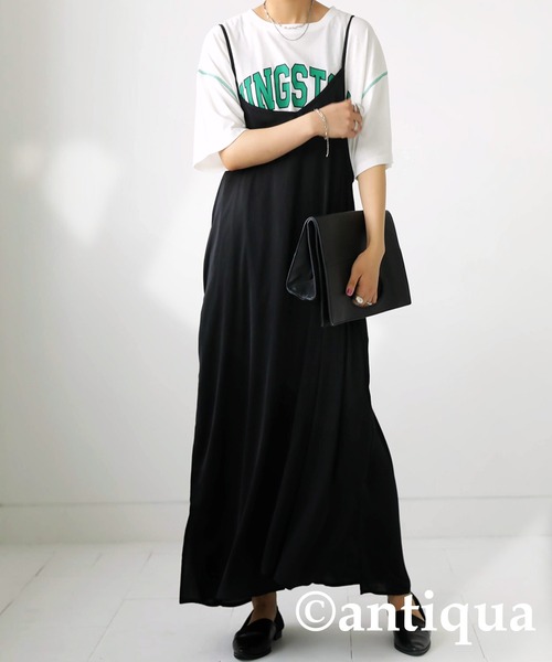 antiqua(アンティカ)の「最旬カジュアルスタイル。カレッジロゴT(Tシャツ/カットソー・レディース・ホワイト/グレー・FREE)」の6枚目の写真