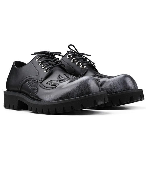 WESTBOY（ウエストボーイ）の「ファイヤーパターンドレスシューズ WO22SH09【WB ORIGINALS】（ドレスシューズ・メンズ・ブラック・42/40/43/41）」の12枚目の写真