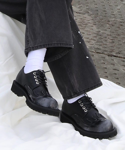 WESTBOY（ウエストボーイ）の「ファイヤーパターンドレスシューズ WO22SH09【WB ORIGINALS】（ドレスシューズ・メンズ・ブラック・42/40/43/41）」の17枚目の写真