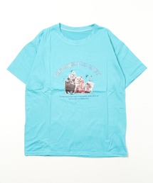 キャットプリントTシャツ