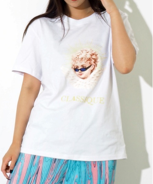 Bloom Closet（ブルームクローゼット）の「BAD ANGEL S/STee（Tシャツ/カットソー・レディース・ホワイト/ブラック・MEDIUM/LARGE）」の7枚目の写真