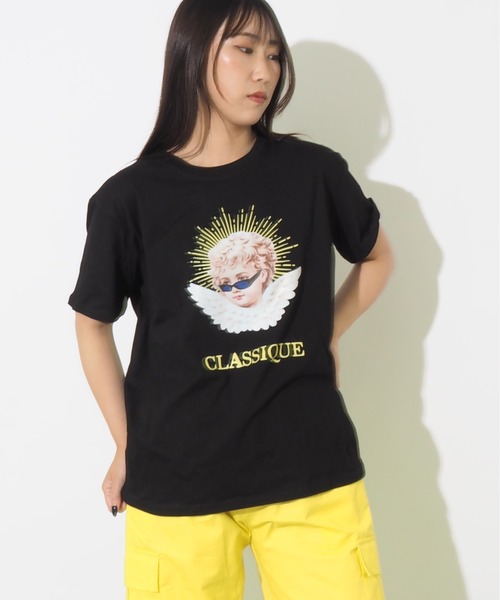Bloom Closet（ブルームクローゼット）の「BAD ANGEL S/STee（Tシャツ/カットソー・レディース・ホワイト/ブラック・MEDIUM/LARGE）」の10枚目の写真
