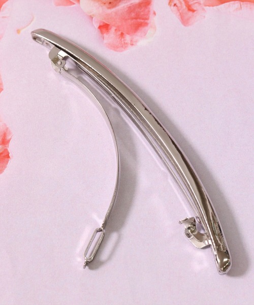 BAYBLO（ベイブロ）の「(SB)ニュアンス カーブ スティック メタル バレッタ（バレッタ/ヘアクリップ・レディース・シルバー/ゴールド・FREE）」の6枚目の写真