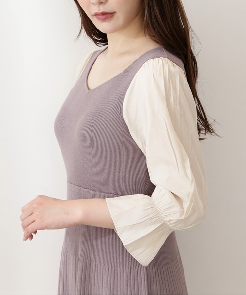 PROPORTION BODY DRESSING（プロポーションボディドレッシング）の「ハートカットハイウエストニットワンピース / 1212240806（ワンピース・レディース・ブラック/グレー/カーキ・SMALL/MEDIUM）」の13枚目の写真