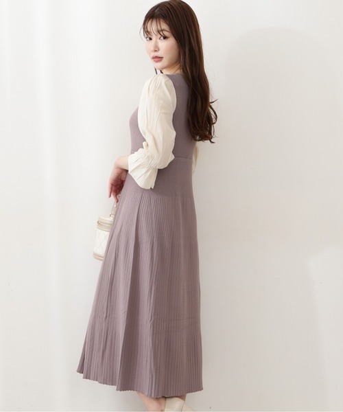 PROPORTION BODY DRESSING（プロポーションボディドレッシング）の「ハートカットハイウエストニットワンピース / 1212240806（ワンピース・レディース・ブラック/グレー/カーキ・SMALL/MEDIUM）」の11枚目の写真