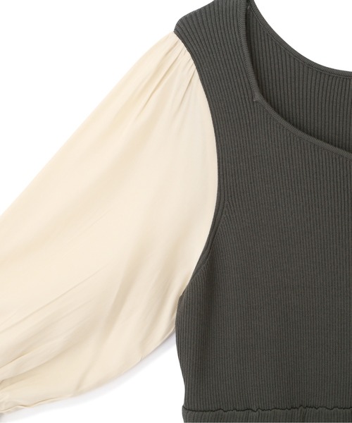 PROPORTION BODY DRESSING（プロポーションボディドレッシング）の「ハートカットハイウエストニットワンピース / 1212240806（ワンピース・レディース・ブラック/グレー/カーキ・SMALL/MEDIUM）」の21枚目の写真