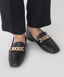 OPAQUE.CLIP | スクエアトゥチェーンローファー(その他シューズ)