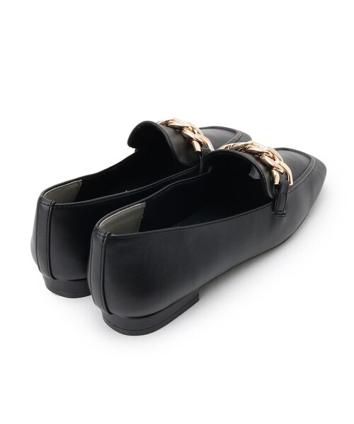 OPAQUE.CLIP（オペークドットクリップ）の「◆スクエアトゥチェーンローファー（その他シューズ・レディース・オフホワイト/ブラック/ベージュ・02/03）」の22枚目の写真