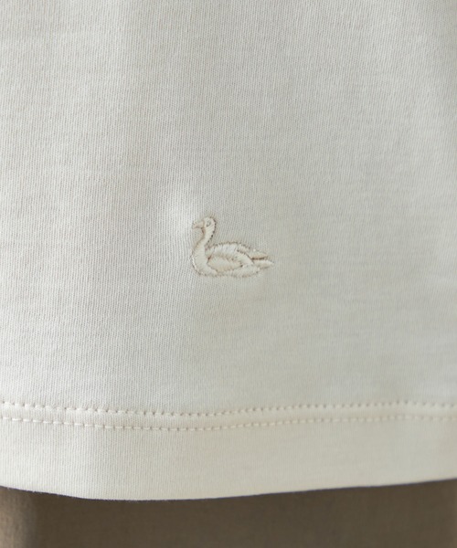 DECOY SINCE 1981(デコイシンスイチキュウハチイチ)の「オーガニックコットンギャザーネックプルオーバー(Tシャツ/カットソー・レディース・ベージュ/ネイビー/オレンジ・LL/M/L)」の10枚目の写真