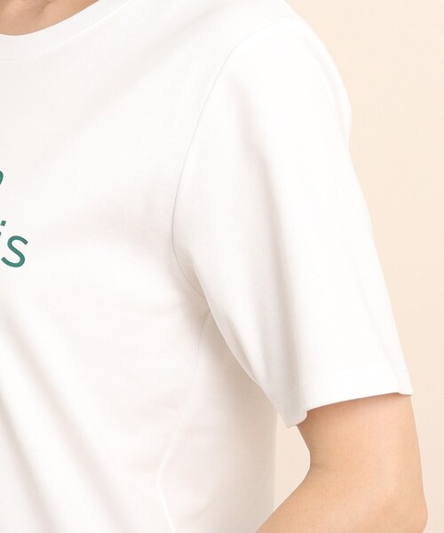 COUP DE CHANCE（クードシャンス）の「◆【洗える/日本製】ロゴプリントTシャツ（Tシャツ/カットソー・レディース・ホワイト系1/ホワイト系2/ブラック系・40/38/36/34）」の8枚目の写真