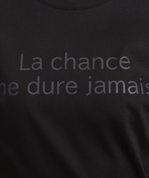 COUP DE CHANCE（クードシャンス）の「◆【洗える/日本製】ロゴプリントTシャツ（Tシャツ/カットソー・レディース・ホワイト系1/ホワイト系2/ブラック系・40/38/36/34）」の12枚目の写真