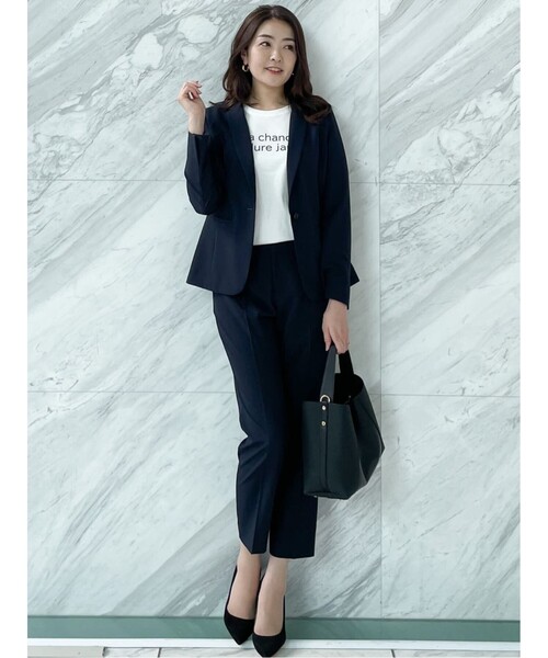 COUP DE CHANCE（クードシャンス）の「◆【洗える/日本製】ロゴプリントTシャツ（Tシャツ/カットソー・レディース・ホワイト系1/ホワイト系2/ブラック系・40/38/36/34）」の17枚目の写真