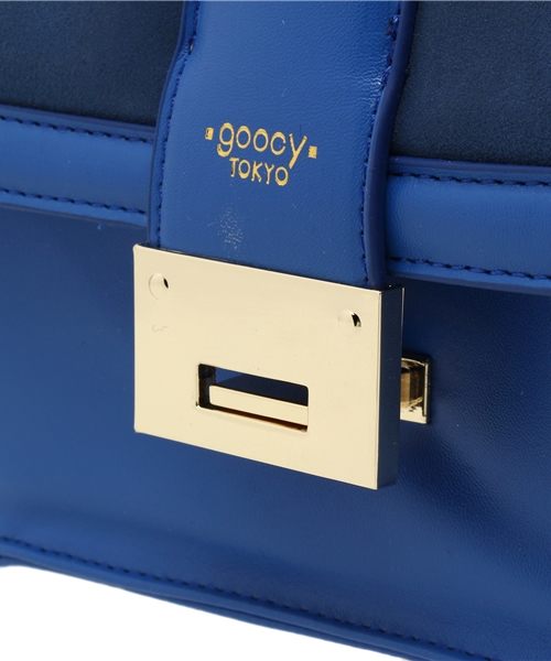 goocy（グーシー）の「2WAYコンビハンドBag（クラッチバッグ・レディース・ブルー/ブラック/ホワイト・FREE）」の6枚目の写真