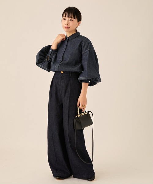 journal standard L'essage(ジャーナルスタンダードレサージュ)の「■■リアクティブデニムシャツ(シャツ/ブラウス・レディース・ネイビー・FREE)」の6枚目の写真