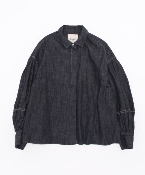 journal standard L'essage(ジャーナルスタンダードレサージュ)の「■■リアクティブデニムシャツ(シャツ/ブラウス・レディース・ネイビー・FREE)」の8枚目の写真