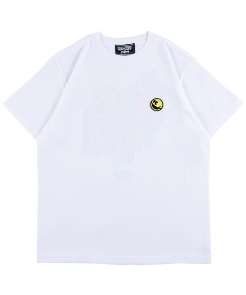 MEDICOM TOY LIFE ENTERTAINMENT(メディコムトイライフエンターテイメント)の「MLE PAC-MAN × GRAFFLEX TEE “PAC-MAN × GRAFFLEX 02”(Tシャツ/カットソー・メンズ・ホワイト/ブラック・SMALL/MEDIUM/LARGE/X-LARGE/XX-LARGE)」の5枚目の写真