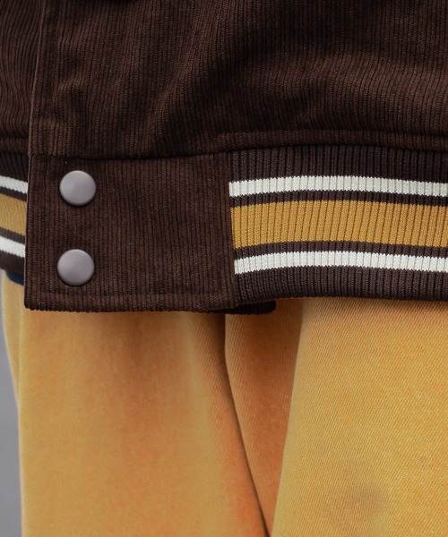 Perushu（ペルーシュ）の「オーバーサイズ中綿コーデュロイスタジャン（スタジャン・メンズ・ブラック/ブラウン/グリーン・MEDIUM/LARGE）」の21枚目の写真