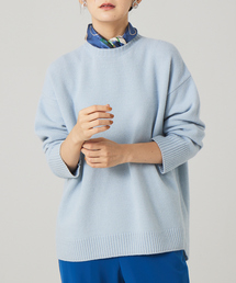 qualite | ファインウールクルーネックプルオーバー(ニット/セーター)