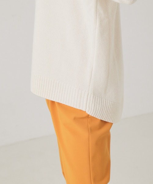 qualite（カリテ）の「ファインウールクルーネックプルオーバー（ニット/セーター・レディース・サックスブルー/チャコールグレー/オフホワイト/ライトグレー/グリーン/ベージュ・38/36）」の7枚目の写真