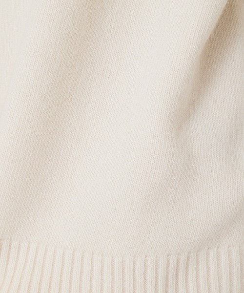qualite（カリテ）の「ファインウールクルーネックプルオーバー（ニット/セーター・レディース・サックスブルー/チャコールグレー/オフホワイト/ライトグレー/グリーン/ベージュ・38/36）」の19枚目の写真