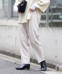 CIAOPANIC TYPY | □楽ちん美脚テックウールテーパードパンツ(スラックス)