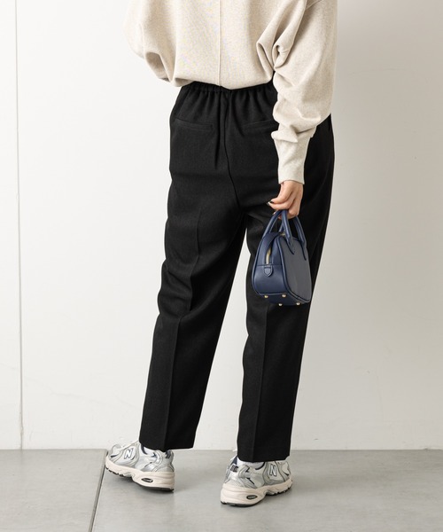 CIAOPANIC TYPY（チャオパニックティピー）の「□楽ちん美脚テックウールテーパードパンツ（スラックス・レディース・ブラック/ピンク/ホワイト系その他/サックスブルー/イエロー・MEDIUM/SMALL/X-SMALL/LARGE）」の21枚目の写真