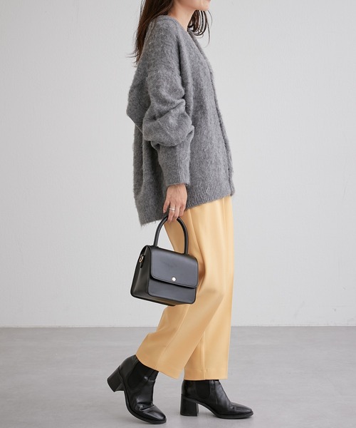 CIAOPANIC TYPY（チャオパニックティピー）の「□楽ちん美脚テックウールテーパードパンツ（スラックス・レディース・ブラック/ピンク/ホワイト系その他/サックスブルー/イエロー・MEDIUM/SMALL/X-SMALL/LARGE）」の17枚目の写真