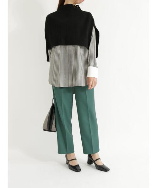 Te chichi（テチチ）の「ハイウエストタックテーパードパンツ（その他パンツ・レディース・ブラウン/オフホワイト/グリーン・SMALL/MEDIUM）」の21枚目の写真