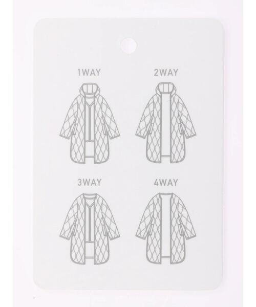 AMERICAN HOLIC（アメリカンホリック）の「あったか4WAYキルティングコート（その他アウター・レディース・ブラック/カーキ・M/L）」の15枚目の写真