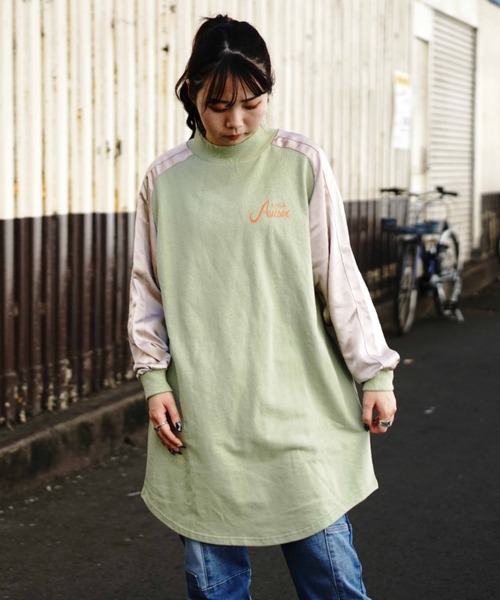 Web Depot限定 Sleeve Onepiece Switching Onepiece ワンピース スリーブスイッチングワンピース 7 を購入できます Avirex スリーブスイッチングワンピース ワンピース Avirex アヴィレックス のファッション