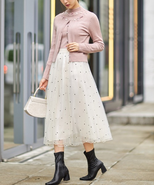tocco closet（トッコ クローゼット）の「フロッキードットチュール
