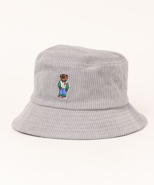 GRIN BUDDY(グリンバディ)の「【GRIN BUDDY / グリンバディ】【キッズ】テディーベアー刺繍コーデュロイハット/クマ刺繍ハット/Kids Bear COD Hat(ハット・キッズ・ベージュ/ネイビー/グレー・54cm)」の7枚目の写真